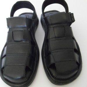 State Street Hampton Sling Black Men's Sandals Size:9